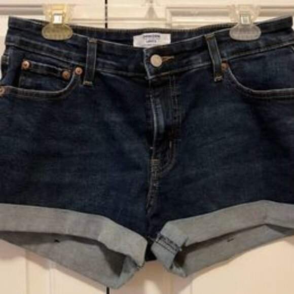 Levi's Denizen Cuffed High-Rise Shorts size 10 - Picture 1 of 5